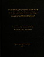 The dimensionality of decision making of the 1941-1945 Stone Court : a computer dependent analysis of Supreme Court behavior