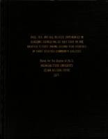 Race, sex, and age related differences in academic counseling as they exist among second year students in three selected community colleges