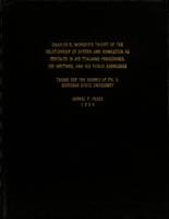 Charles E Weniger's theory of the relationship of speech and homiletics as revealed in his teaching procedures, his writings, and his public address