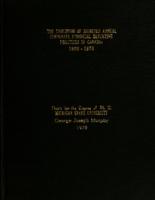 The evolution of selected annual corporate financial reporting practices in Canada : 1900-1970