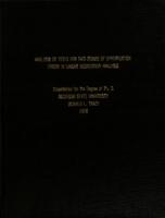 Analysis of tests for two forms of specification error in linear regression analysis