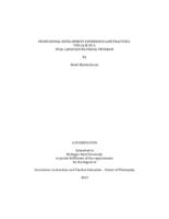 Professional development experiences and practices : the case of a dual language bilingual program