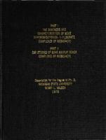 Part I: The synthesis and characterization of some dihydrobist(pyrazol-l-l-y1)borate complexes of niobium (IV) ; Part II: ESR studies of some sulfar donar complexes of niobium (IV)