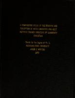 A comparative study of the behavior and perception of inter-university and Mott Institute trained directors of community education