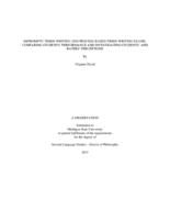 Impromptu timed-writing and process-based timed-writing exams : comparing students' performance and investigating students' and raters' perceptions