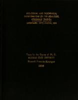 Biological and biochemical investigations on the nematode, Syngamus trachea (Montague 1811)