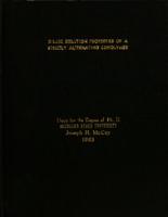 Dilute solution properties of a strictly alternating copolymer