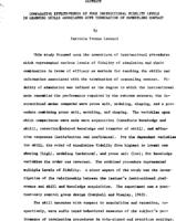 Comparative effectiveness of four instructional fidelity levels in learning skills associated with termination of counseling contact