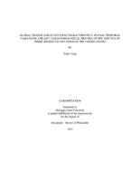 Global change and ecosystem characteristics : spatial/temporal variations and key climate/biological drivers of NEE and WSA in three distinct ecosystems in the United States