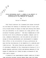 Whose preferences count? A study of the effects of community size and characteristics on the distribution of the benefits of schooling