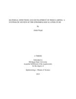 Maternal infections and development of preeclampsia : a systematic review of the epidemiological literature