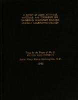 A survey of music activities, materials, and techniques for teachers of elementary educable mentally handicapped children