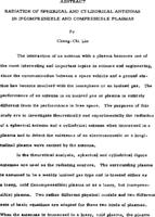 Radiation of spherical and cylindrical antennas in incompressible and compressible plasmas