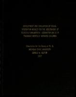 Development and evaluation of visual-descriptor models for the assessment of selected fundamental locomotor skills in trainable mentally impaired children