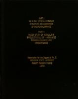 Part I: An X-ray crystallographic structure determination of bromomalonamide : Part II: An ESR study of radicals in single crystals of [gamma]-irradiated bromomalonamide and iodoacetamide