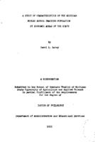 A study of characteristics of the Michigan public school teaching population by economic areas of the state