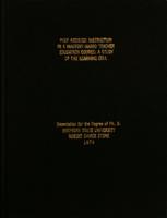 Peer assisted instruction in a mastery-based teacher education course : a study of the learning cell