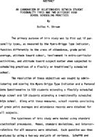 An examination of relationships between student personality types and two different high school scheduling practices