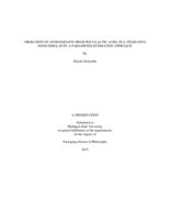 Migration of antioxidants from poly(lactic acid), PLA, films into food simulants : a parameter estimation approach