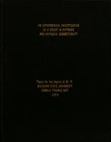 An experimental investigation of a belief in hypnosis and hypnotic suggestibility