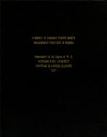 A survey of highway traffic safety management practices in Nigeria