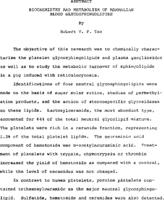 Biochemistry and metabolism of mammalian blood glycosphingolipids