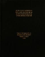 An ESR study of linewidths in metal-amine solutions and an Ab Initio investigatin of the lithium-ammonia interaction