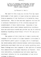 A study of selected institutional factors and their relationship to breadth of the college transfer curriculum in Missouri public junior colleges