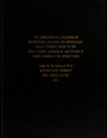 The compilation and evaluation of instructional objectives for introductory geology courses taught by the audio-tutorial approach at institutions of higher learning in the United States