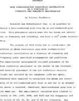 Bone conduction/air conduction cancellation as a function of intensity and frequency manipulation