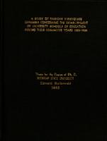 A study of various viewpoints expressed concerning the establishment of university schools of education during their formative years 1890-1905