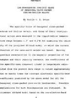 Low-temperature specific heats of hexagonal close-packed erebium-thulium alloys