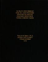 The effectiveness of prose text, linear programmed instruction and branching programmed instruction in teaching counseling theories