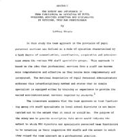 The extent and importance of team functioning as perceived by pupil personnel services directors and specialists in Michigan, Ohio and Pennsylvania