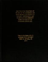 Analysis of the perceptions of the role of the subordinate and super-ordinate : with respect to authority, responsibility, and delegation in the community schools of Flint at the attendance center level