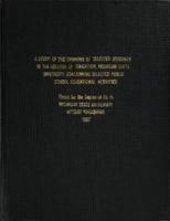 A study of the opinions of selected students in the College of Education, Michigan State University, concerning selected public school educational activities