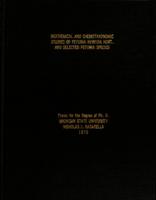 Biochemical and chemotaxonomic studies of Petunia hybrida hort. and selected Petunia species