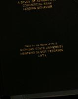 A study of asymmetric commercial bank lending behavior