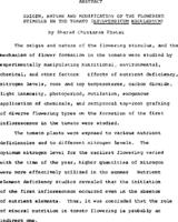 Origin, nature and modification of the flowering stimulus in the tomato (Lycopersicum esculentum)