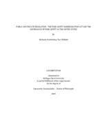 Public and private regulation : the Food Safety Modernization Act and the governance of food safety in the United States