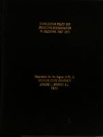 Stabilization policy and protective discrimination in Argentina, 1967-1971