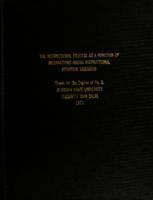 The instructional process as a function of interactions among instructional situation variables