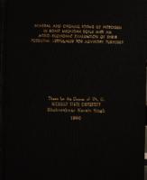 Mineral and organic forms of nitrogen in some Michigan soils and an agro-economic evaluation of their potential usefulness for advisory purposes