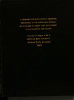 A comparative study of two grouping procedures in the junior high school on measures of ability and achievement in mathematics and English