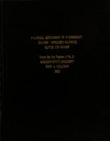 A clinical assessment of a community college-affiliated guidance center for women