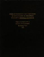 Studies on the effect of X and Y chromosomes on protein synthesis and spermatozoal development in Drosophila melanogaster