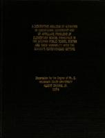 A descriptive analysis of activities in educational leadership and of appellate problems of elementary school principals in the Saginaw Public School System and their variability with the school's socioeconomic setting