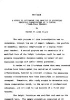 A study to determine the profile of essential teaching competencies of a coping first-year teacher