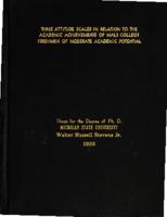 Three attitude scales in relation to the academic achievements of male college freshmen of moderate academic potential