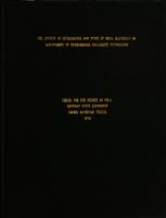 The effects of intelligence and types of drill materials on achievement in intermediate collegiate typewriting